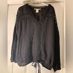 Brand new without tags never been worn black blouse